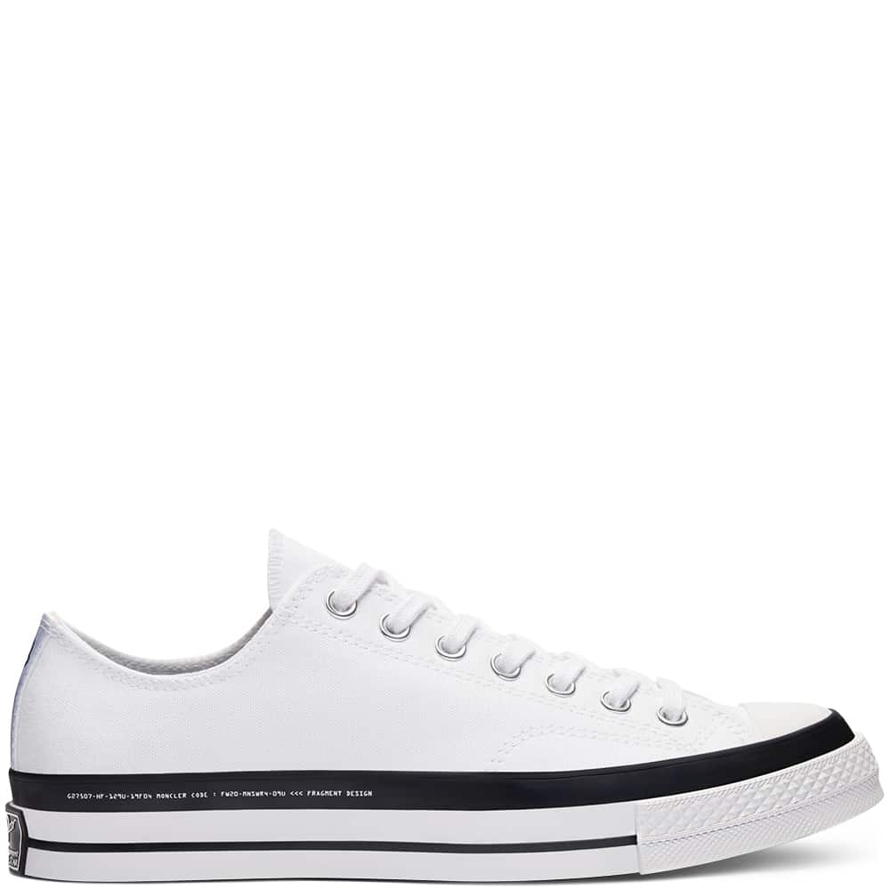 Moncler x Fragment x Converse Chuck 70 Low White | 169070C | Grailify